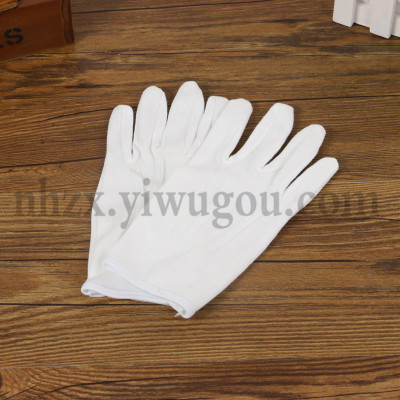 White cotton gloves gloves etiquette industrial gloves button driver