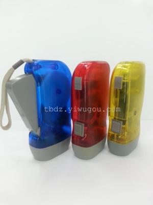 Hot hand pressure lamp, LED hand lamp, plastic flashlight, environmental flashlight