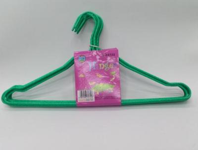 Household Plastic Spraying Iron Wire Coat Hanger Clothes Rack Clothes Hanger Air Clothes Non-Slip Hanger 0722