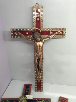 Zinc alloy cross with Diamond Cross