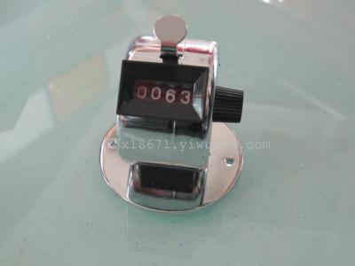 Manual mechanical metal shell with base counter counter counter