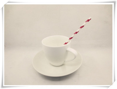 Creative Paper Drinks Colorful Eco-friendly Long Straw Disposable Juice Coffee Milk Tea Straw (Dot Edge)