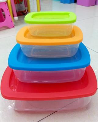 Crisper Plastic Microwave Lunch Box Rectangular Sealed Box Refrigerator Storage Box