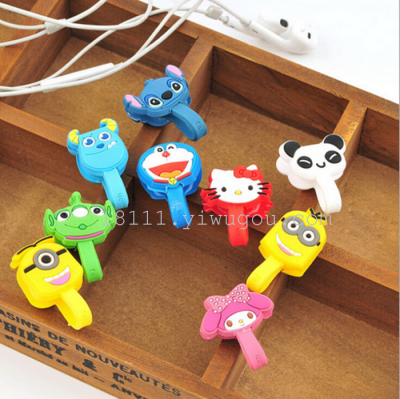 PVC cartoon short silicone winder classic line bundle snap finishing device containing creative Taobao explosion models
