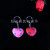 Hot-selling key ring cartoon key ring fashion upscale gift heart key ring pendant car bag pendant