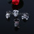 Hot style PVC simulation Halloween skeleton head key ring gifts wholesale key chain pendant manufacturers direct sales