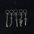 Realistic 7CM sword zinc alloy model key button pendant wholesale creative hanging jewelry