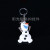 Snow and ice: aishana snowball PVC flexible plastic key ring pendant cartoon cute hanging accessories