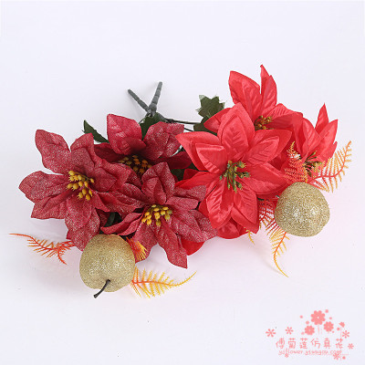 The home decoration decoration Christmas fruit bouquet flower simulation