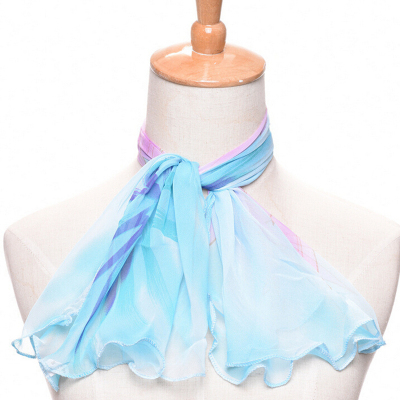 New spring and summer chiffon silk scarf, small square scarf, female scarf.