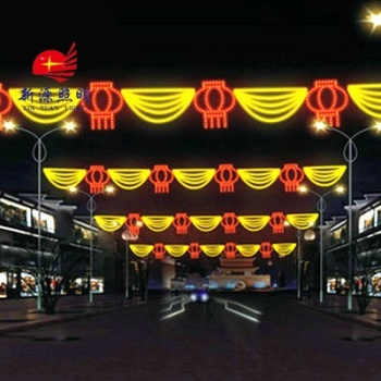 Direct manufacturers LED street lamp Festival curtain pocket to beautify the LED pattern