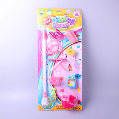 The new children's educational toys wholesale house ware set suction plate color girl