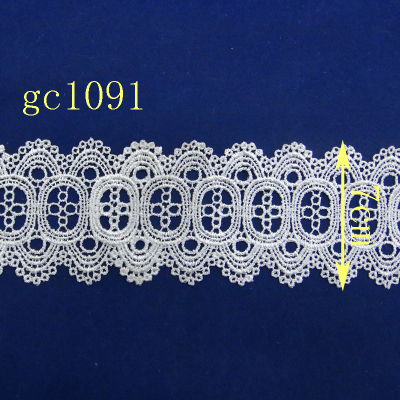 Lace accessories lace dress embroidery water soluble polyester bar code