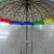 Sexy and Fresh Leopard Print Umbrella Personality Colorful Edge Long Handle Umbrella Self-Opening Umbrella Practical Umbrella