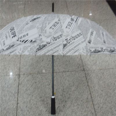 Automatic Newspaper Umbrella Long Handle Umbrella Slot Umbrella Stand Wind Shielding Umbrella NC Fabric Sunny Umbrella Straight Umbrella