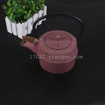 Genuine tea set, iron ware, cast iron, electric pottery stove, teapot, uncoated iron kettle