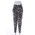 Middle-aged female pants Haren pants silk printing mother cropped pants