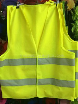 Reflective Vest Sanitation Worker Vest Fluorescent Vest Essential for Drivers on Duty