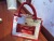 Boutique Printed Jute Shopping Bag Burlap Handbag Customized