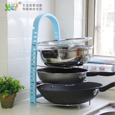 Factory direct sale of kitchen shelves multi - functional multi - pot rack creative multi color optional pot
