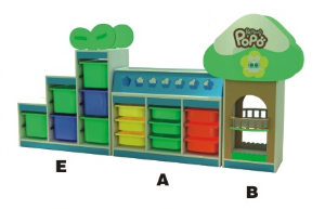The kindergarten toy toy cabinet cabinet and lovely forest