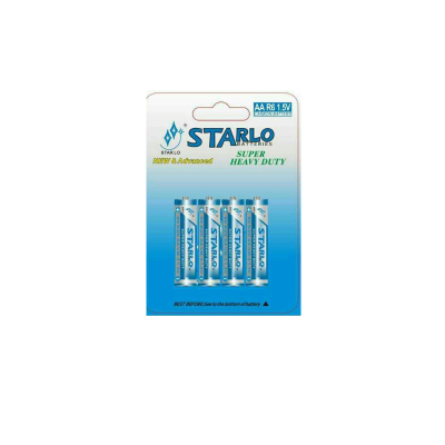 Factory Direct Sales Starlo High Capacity No. 5 Card Battery AA Battery Battery