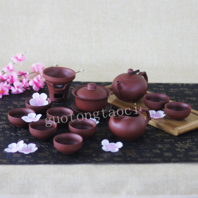 Yixing original ore Zisha 13 hand handmade teapot Kung Fu tea sets promotional gifts crafts
