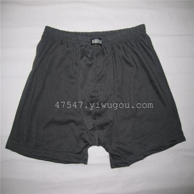 Men's boxer cotton four monochrome shorts, (the price of beauty, welcome to inquire!!!)