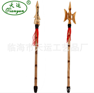 Flayer Red-Tasselled Spear Genuine Tianyun Wooden Travel Crafts Pendulum Model Children's Toys