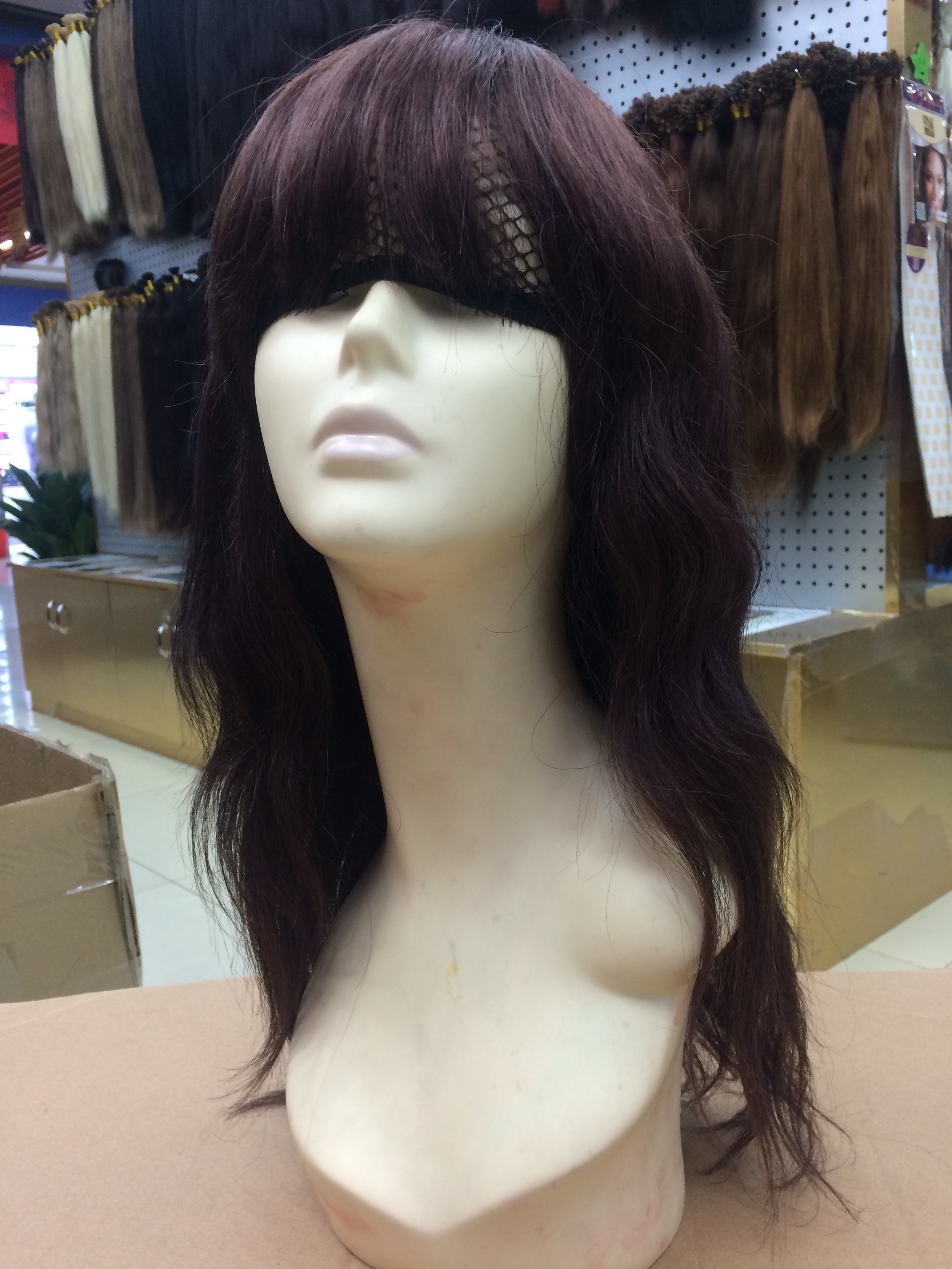 女时尚全手织 真人发头套，长发头套，可烫可染，厂家直销