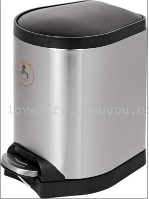 30L high grade with slow down pedal garbage can with silent stainless steel sanitary barrel ABS material.