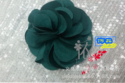 The Korean version of the latest fashion suede Camellia lady Hair Barrette with flowers