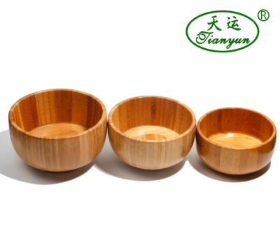 Tianyun Craft Daily Necessities Tableware Bamboo Crafts Bamboo Bowl Children's Anti-Scald Wooden Bowl