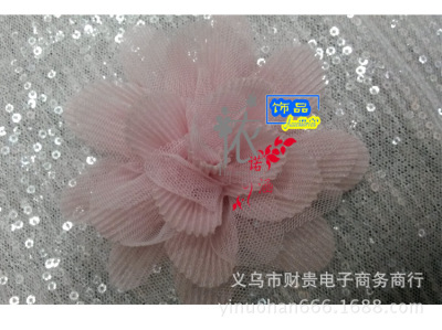 The original Korean Chiffon gauze 100 wrinkled clothing bags headwear accessories accessories handmade flowers