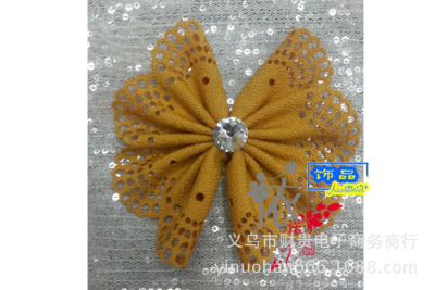 Korean sweet DIY fabric with hollow personality hairpin Ma water brick flower pearl accessories