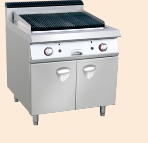 Gas  L AVA  rock Chargrill with cabinet