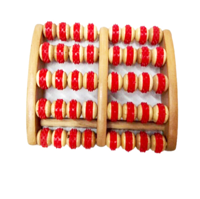 Factory direct sale Wooden Foot Massager massager leather ring five rows