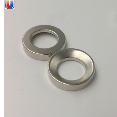 Supply Mobile Phone Bracket Magnet NdFeB 25*6 Nickel Plated Hole Magnet Strong Magnetic Force
