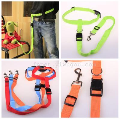 Pet pet dog running special nylon rope traction belt factory direct