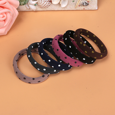 Korean sweet candy color ring color hair rope tie Tousheng