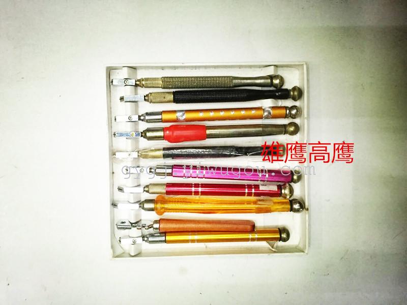五金工具玻璃刀六轮玻璃刀木柄玻璃刀滚轮玻璃刀金钢石切割刀