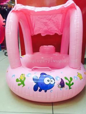 Toy inflatable toy children's sun shading boat with swimming pool