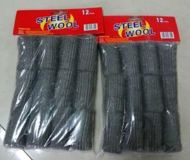 12 PCs Steel Wire Cotton Strips, Cleaning Steel Wire Ball Cotton Can Be Customized Cotton Strips