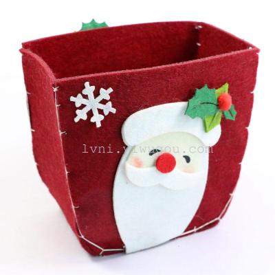 Non woven Christmas Gift Bag Christmas Snowman gift bag candy handbag Christmas gift bag