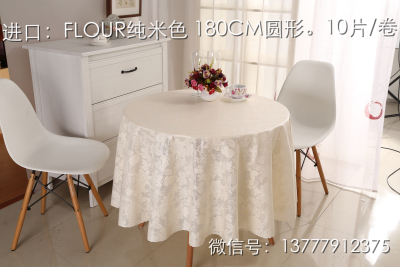 Imported tablecloth 180CM round.