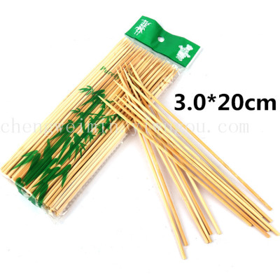 Disposable barbecue components outdoor charcoal accessories bamboo skewers bamboo needle barbecue skewers 3*20cm