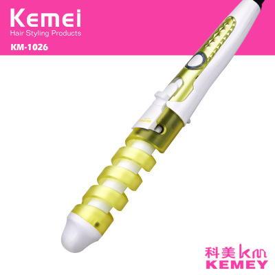  KM-1026 perm spiral curling iron ceramic curler PEAR head does not hurt