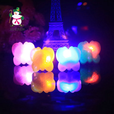 The new creative light hard materials butterfly ring LED electronic flash ring fluorescent ring bar