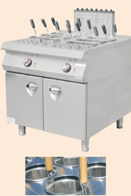 italy style gas pasta cooker with cabinet