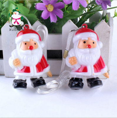 The night market stall supply manufacturers selling Christmas Santa Claus pendant flash flash toy wholesale